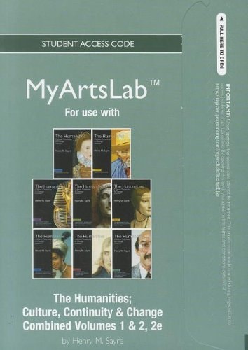 The New MyArtsLab: Standalone Access Card for Humanities: Culture, Continuity and Change