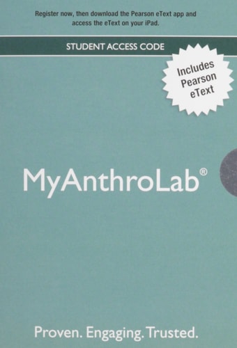 NEW MyLab Anthropology with Pearson eText -- Valuepack Access Card