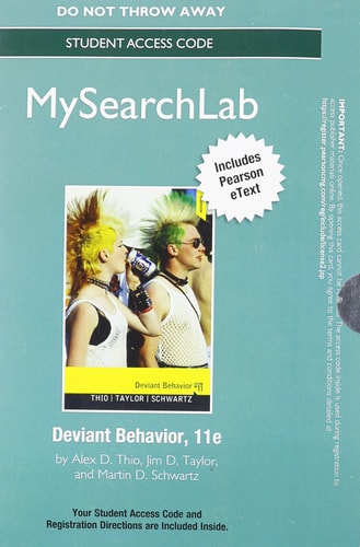 MyLab Search with Pearson eText: Standalone Access Card for Deviant Behavior