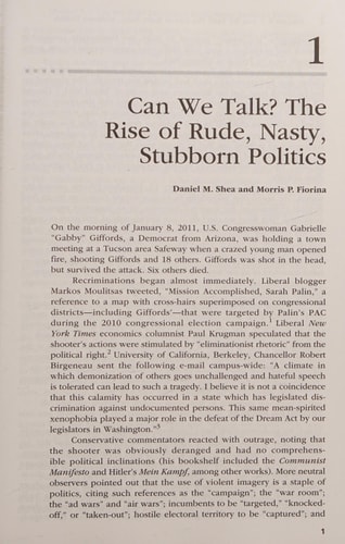 Can We Talk?: The Rise of Rude, Nasty, Stubborn Politics
