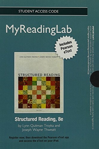 NEW MyLab Reading with Pearson eText: Standalone Access Card for Structured Reading