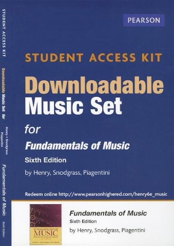 Downloadable Music Set for Fundamentals of Music Student Access Kit
