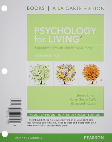 Psychology for Living: Adjustment, Growth, and Behavior Today