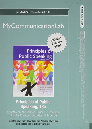 Principles of Public Speaking: MyCommunicationLab with Pearson eText Access Card