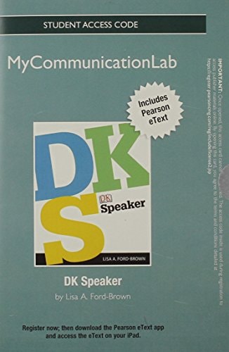 NEW MyLab Communication with Pearson eText -- Standalone Access Card -- for DK Speaker