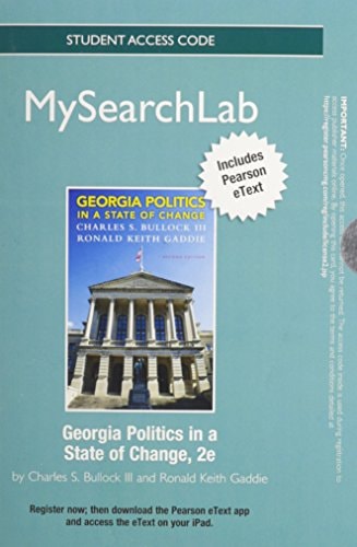 MySearchLab with Pearson eText: Georgia Politics in a State of Change