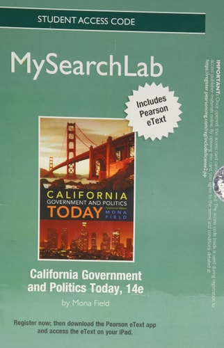 MySearchLab with Pearson eText: California Government and Politics