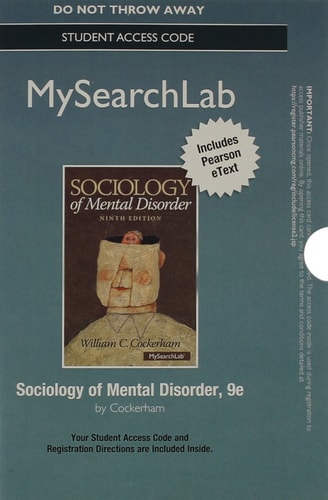 Sociology of Mental Disorder