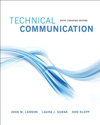 Technical Communications, Sixth Canadian Edition (6th Edition)