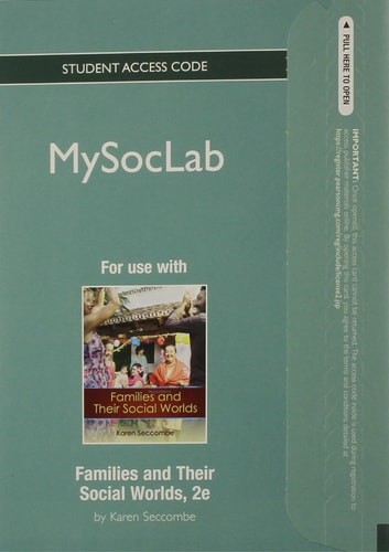 NEW MySocLab without Pearson eText -- Standalone Access Code Card -- for Families and Their Social Worlds