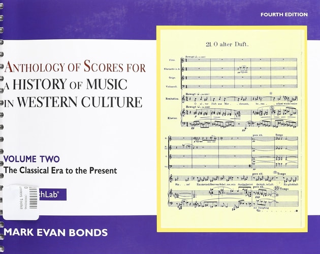 Anthology of Scores: Volume II for History of Music in Western Culture