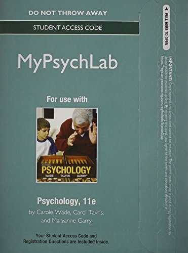NEW MyPsychLab without Pearson eText: Standalone Access Card for Psychology (11th Edition)
