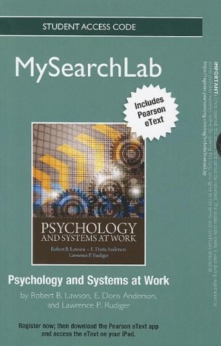 MySearchLab with Pearson eText -- Standalone Access Card -- for Psychology and Systems at Work