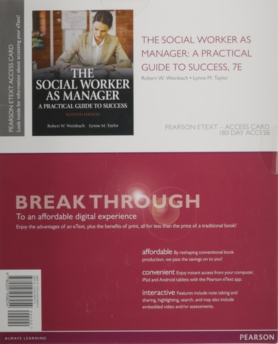 The Social Worker as Manager: A Practical Guide to Success