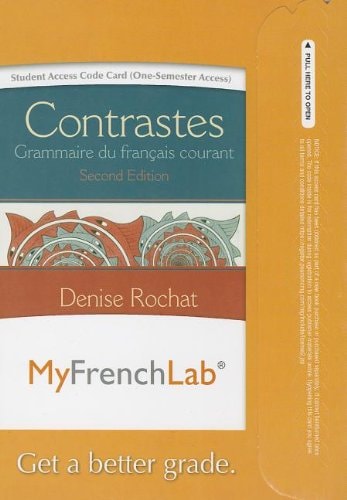 MyLab French with Pearson eText: Access Card for Contrastes: Grammaire du français courant