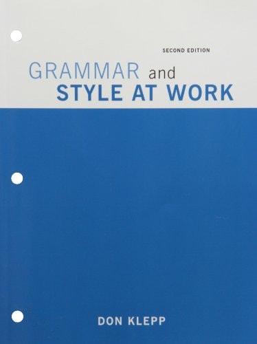 Grammar and Style at Work for Technical Communications, Sixth Canadian Edition