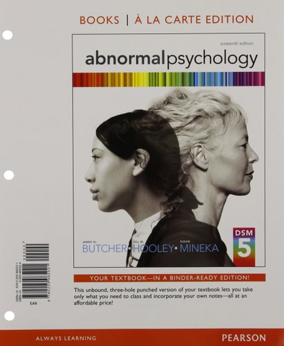Abnormal Psychology: Books A La Carte Edition