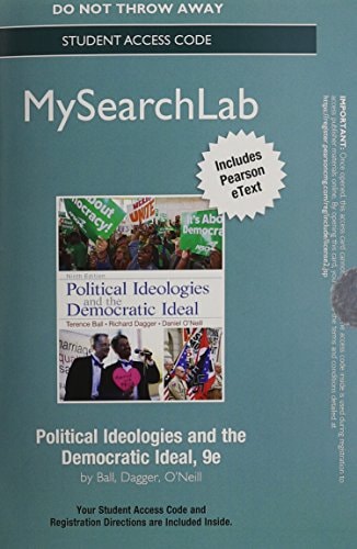 MySearchLab with Pearson eText -- Standalone Access Card -- for Political Ideologies and the Democratic Ideal (9th Edition)