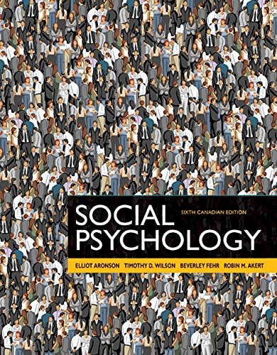 Revel -- Print Offer -- for Social Psychology, Sixth Canadian Edition (6th Edition)