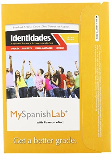 MyLab Spanish with Pearson eText: Access Card for Identidades: Exploraciones e interconexiones
