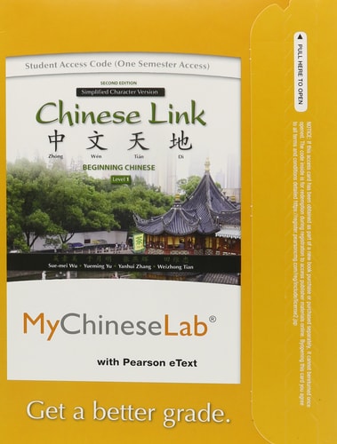 MyLab Chinese with Pearson eText: Access Card for Chinese Link: Level 1 Simplified Character Version