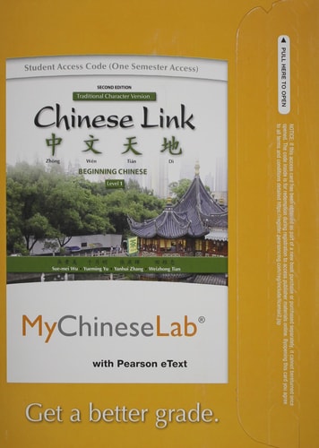 MyLab Chinese with Pearson eText: Access Card for Chinese Link: Level 1 Traditional Character Version