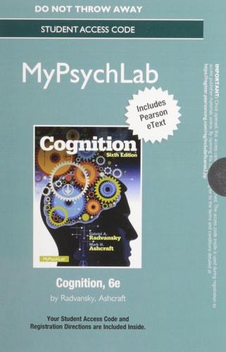 NEW MyPsychLab with Pearson eText: Access Card for Cognition