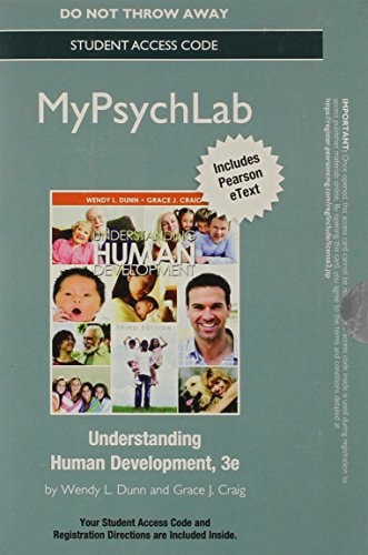 NEW MyLab Psychology with eText: Standalone Access Card for Understanding Human Development