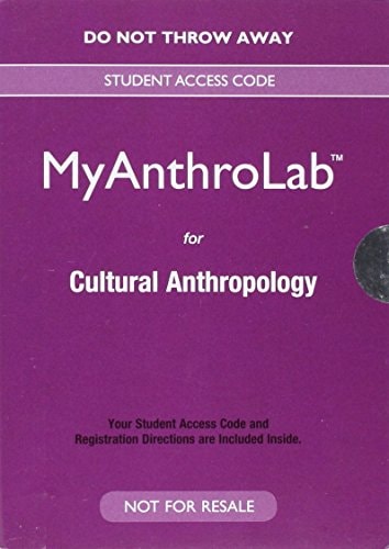 NEW MyLab Anthropology for Anthropology -- Valuepack Access Card (My Anthro Lab)