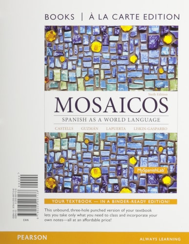 Mosaicos: Spanish as a World Language, Books a la Carte