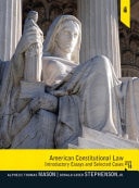 American Constitutional Law: Introductory Essays and Selected Cases