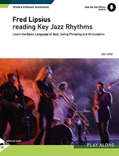 Reading Key Jazz Rhythms: B-flat Soprano and Tenor Saxophone
