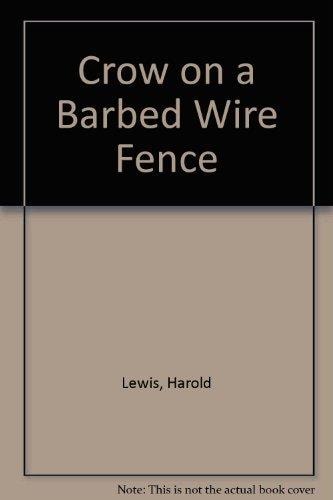 Crow on a barbed wire fence
