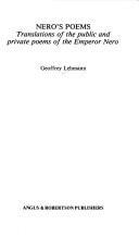 Nero's Poems: Translations of the Public and Private Poems of the Emperor Nero