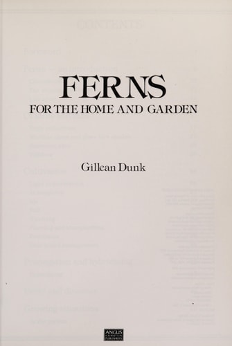 Ferns for the Home and Garden