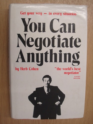 You Can Negotiate Anything