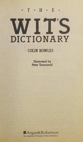 The Wit's Dictionary