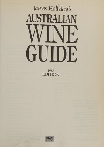 Halliday's Australian Wine Guide 19