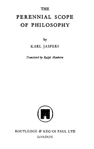 The Perennial Scope of Philosophy