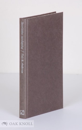 Descriptive Cataloguing: A Students' Introduction to the Anglo-American Cataloguing Rules, 1967