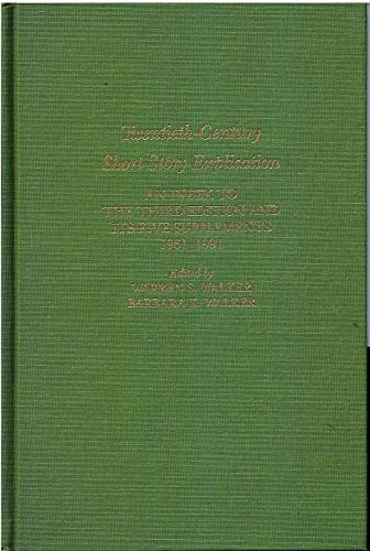 Twentieth Century Short Story Explication Supplement V: With Checklists of Books and Journals Used