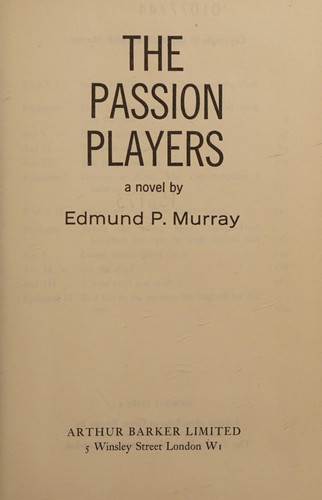 The Passion Players: A novel