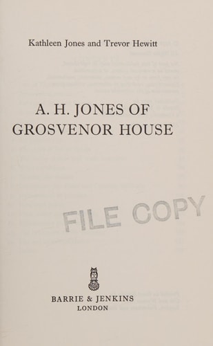 A. H. Jones of Grosvenor House