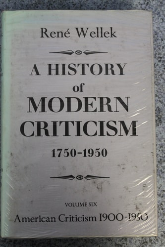 A History of Modern Criticism 1750-1950: American Criticism, 1900-1950