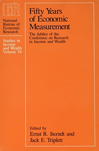 Fifty Years of Economic Measurement The Jubilee of the Conference on Research in Income and Wealth