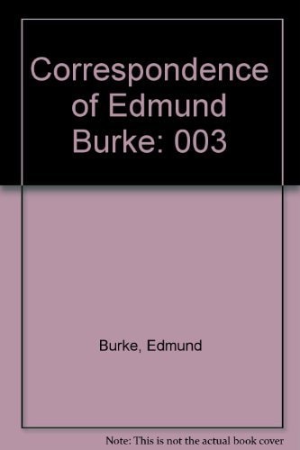 Correspondence of Edmund Burke