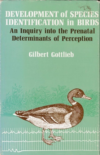 Development of Species Identification in Birds An Inquiry Into the Prenatal Determinants of Perception