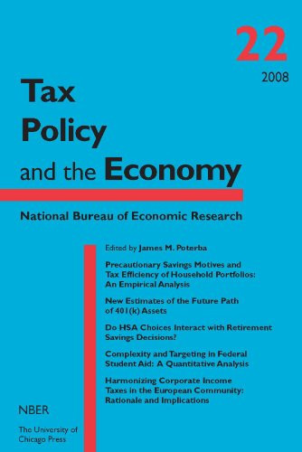 Tax Policy and the Economy, Volume 22 (Volume 22) (National Bureau of Economic Research Tax Policy and the Economy)