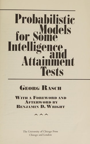 Probabilistic Models for Some Intelligence and Attainment Tests