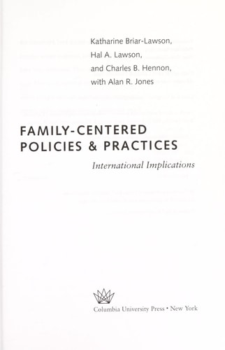 Family-centered Policies & Practices International Implications
